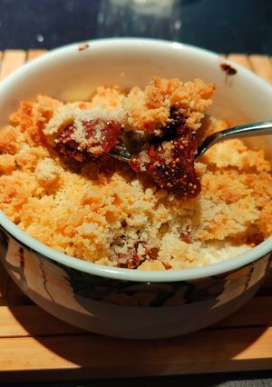 Une photo de Crumble aux figues et miel