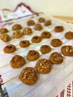 Una foto de Panellets de boniato y almendra