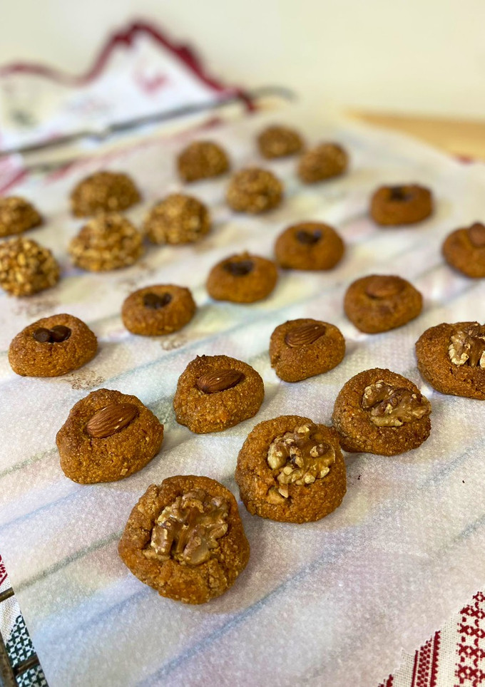 Una foto de Panellets de boniato y almendra