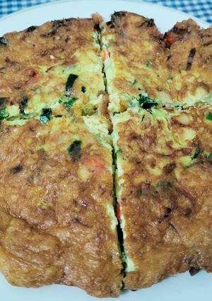 Foto resep Telur Dadar Sayur Pedas