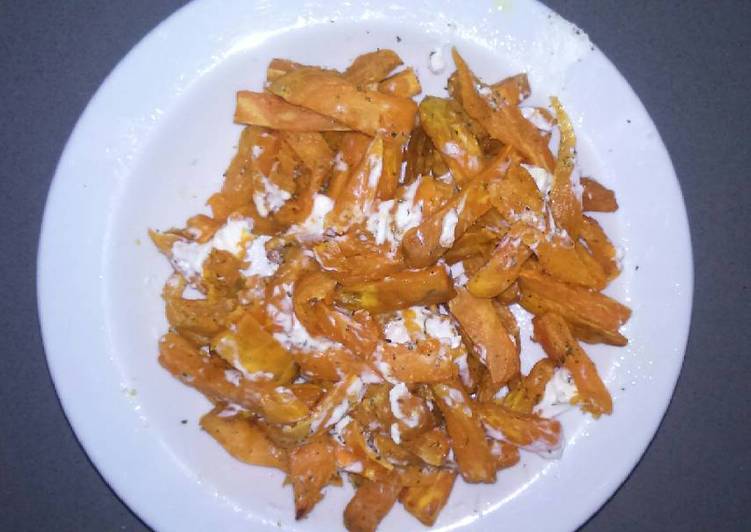 Recipe of Super Quick Homemade Sweet Potatoes with goat cheese