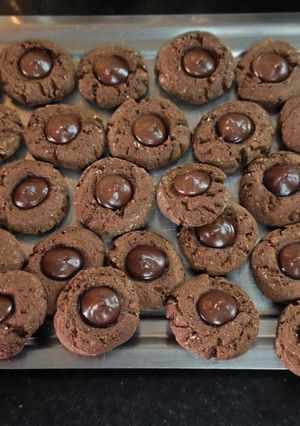 Una foto de Pepas de algarroba con chocolate