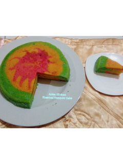 Foto resep Steamed Rainbow Cake (Bolu Kukus) ala Ny.Liem