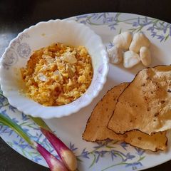 A picture of Water Chestnut Khichri.