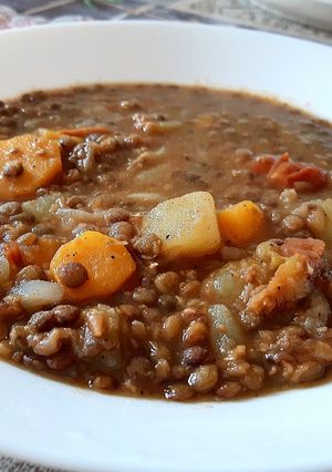 Une photo de Lentilles aux légumes