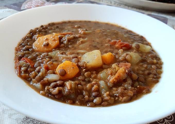 Lentilles aux légumes