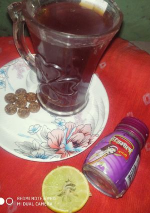 A picture of Hajmola lemon Tea.