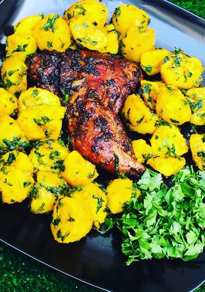 Butter parsley potatoes ainihin hoton girkin