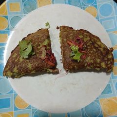 A picture of Moong dal and sprouts Wrap.