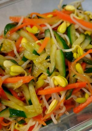 涼拌黃豆芽(素食) 的食譜成品照片