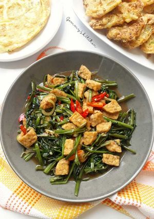 Foto resep Cah Kangkung Tempe