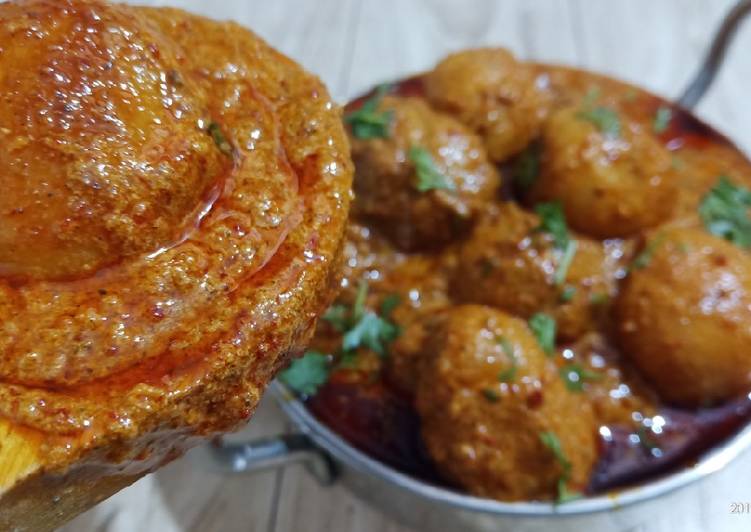 Simple Way to Prepare Any-night-of-the-week Authentic Kashmiri Dum Aloo Recipe