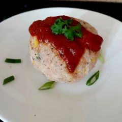 A picture of My Large Italian Style Rice Ball.