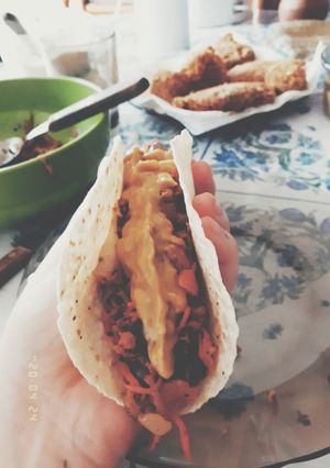 Una foto de Tacos veganos