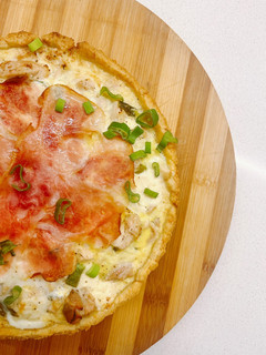 Una foto de Tarta de pollo con masa keto o low carb