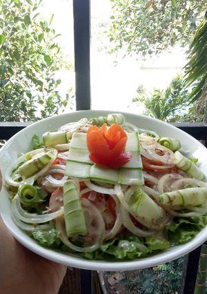 Hình của món Salad sốt mè.