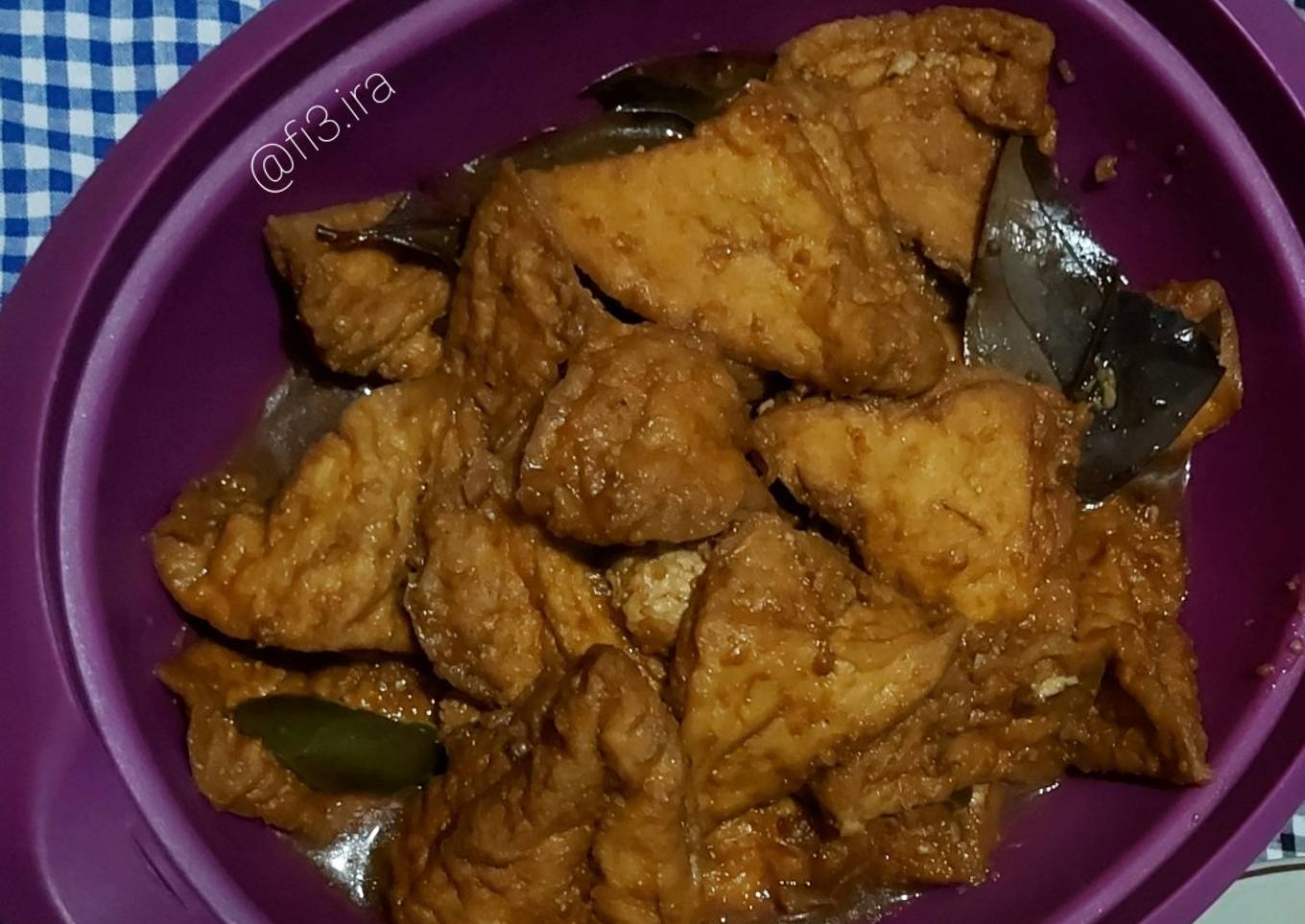 Tahu bacem ala bu Fitri