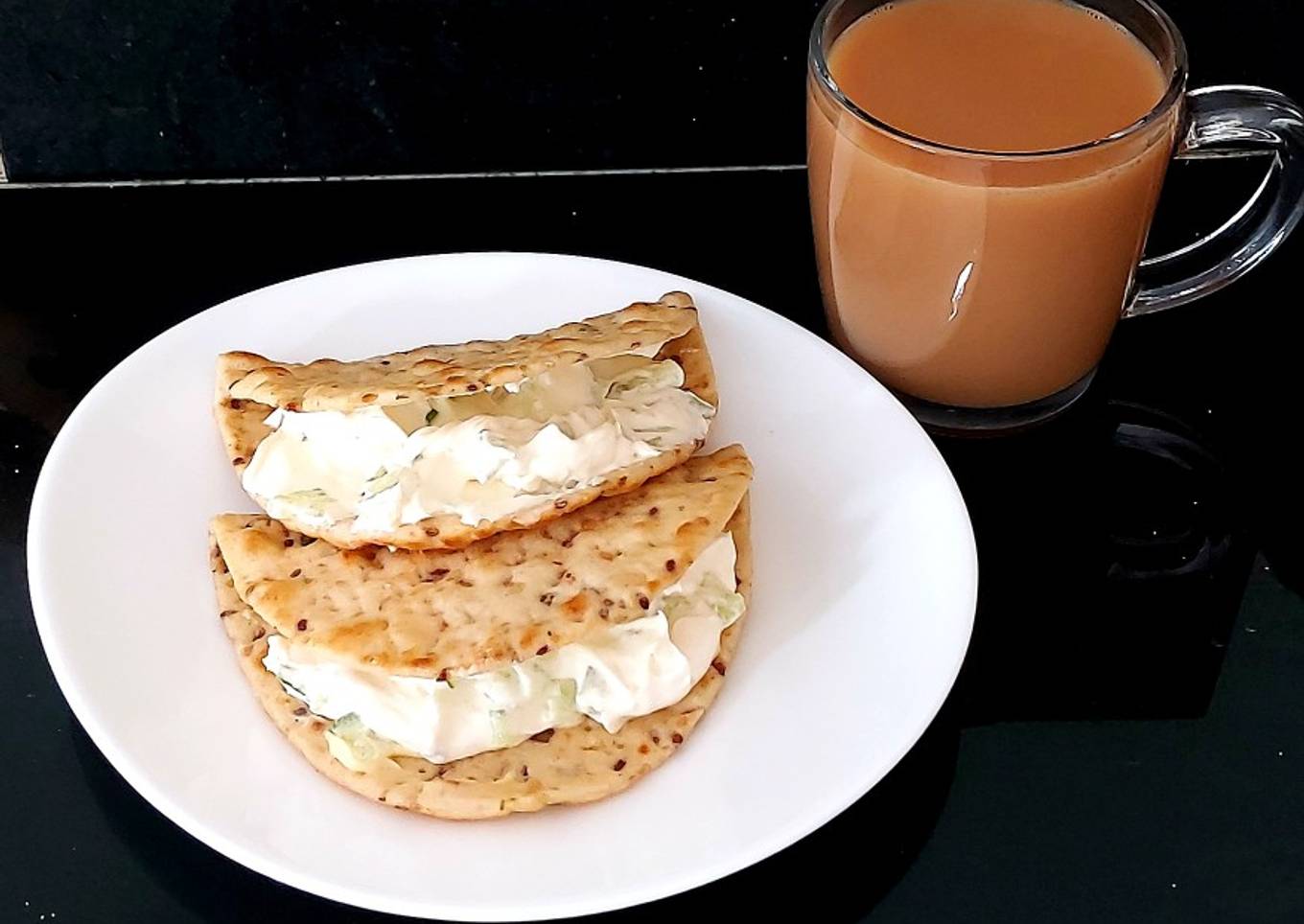 My Soft Cheese with chopped Cucumber Afternoon Tea