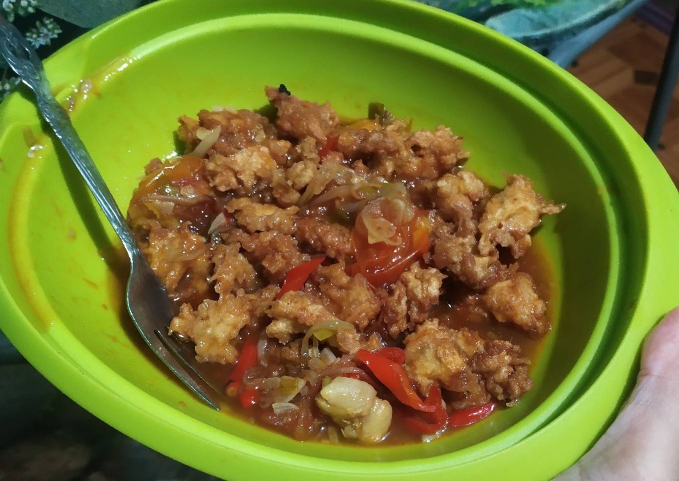 Ayam Goreng Saus Tiram Asam Pedas