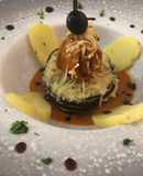Milhojas filete y berenjena
