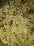 Moro de gandules con coco (arroz con gandules y coco)
