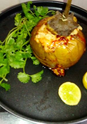 A picture of Stuffed baigan.
