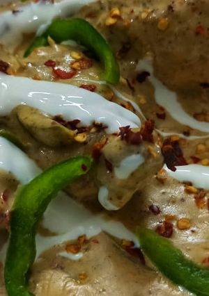 A picture of Reshmi Paneer Karahi.