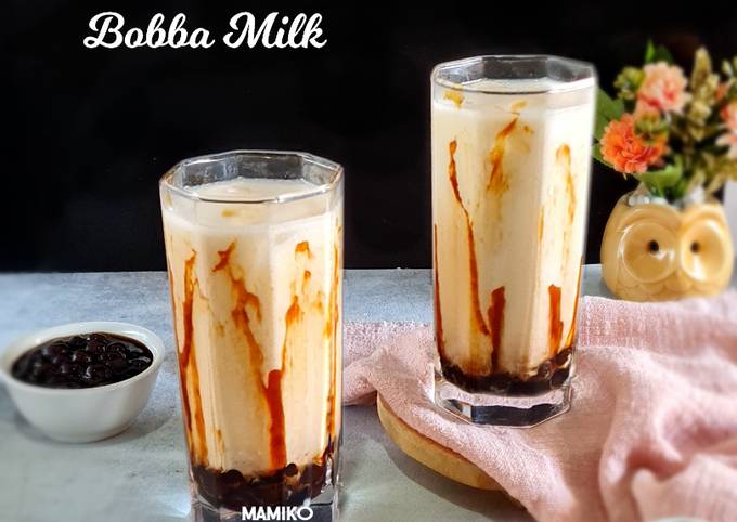Cara Gampang Menyiapkan Homemade Brown Sugar Bobba Milk beserta tips, Bisa Manjain Lidah