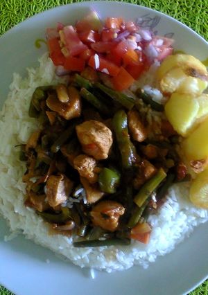 A picture of Lemon Rice Chicken Stir Fry With Potatoes #localfoodcontest NAIROBI SOUTH.