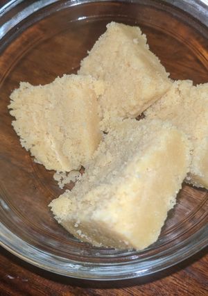A picture of Ghee Mysore pak.
