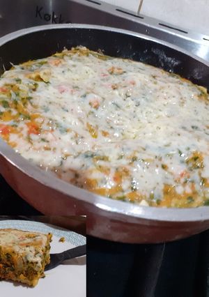 Una foto de Tarta de calabaza con espinaca