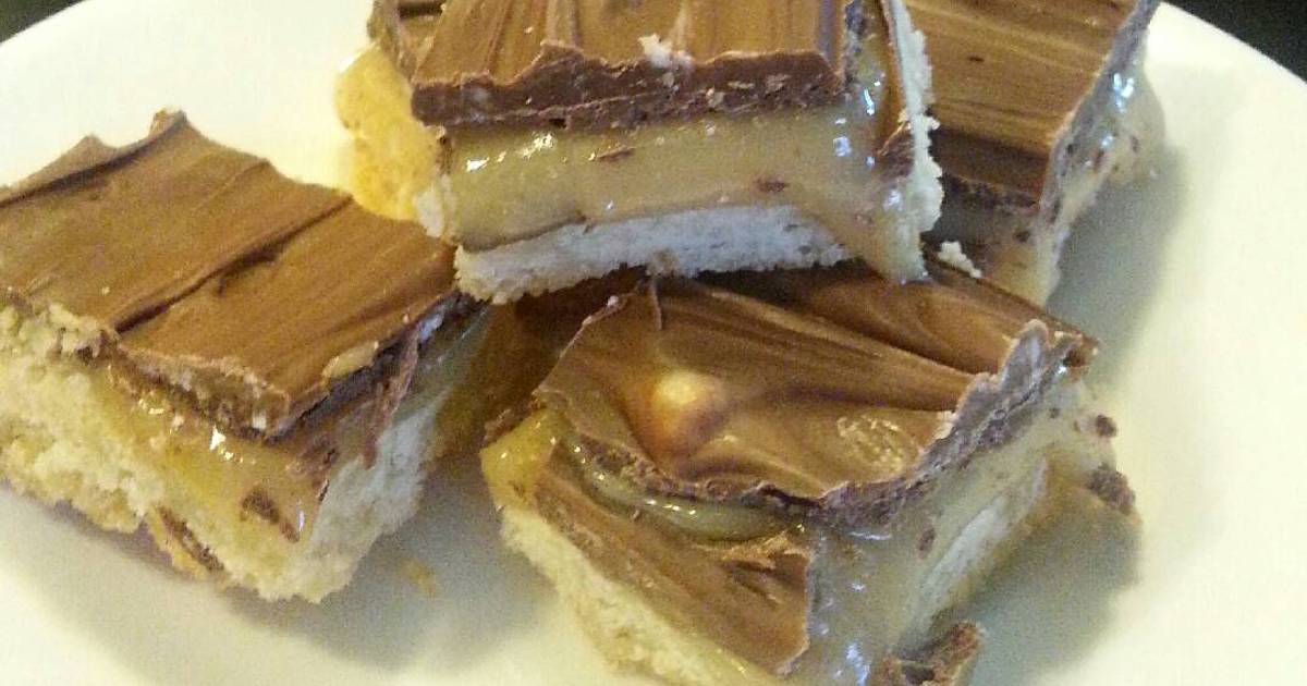 Billionaire Bars Recipe by Pam (Pammie) Livetoride ♥ Cookpad