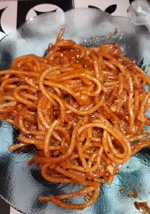Foto resep Spagetti rasa mie korea hehe..