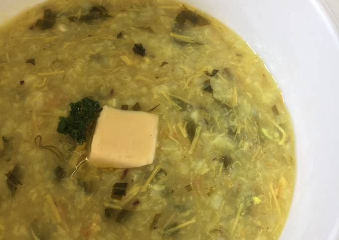 Langkah Mudah untuk Menyiapkan Bubur Ayam Kuah Soto Mpasi 7 M+ Anti Gagal