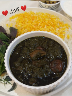 عکسی از دستور خورشت آلو اسفناج 😋