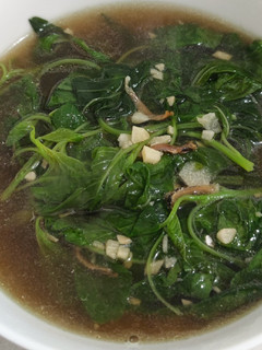 A picture of Double spinach soup.