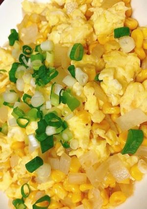 玉米炒蛋 的食譜成品照片