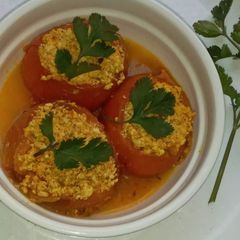 A picture of Stuffed tomato.