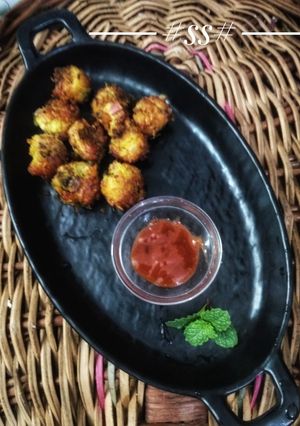 A picture of Rice pakora #LKM #Cookpad.