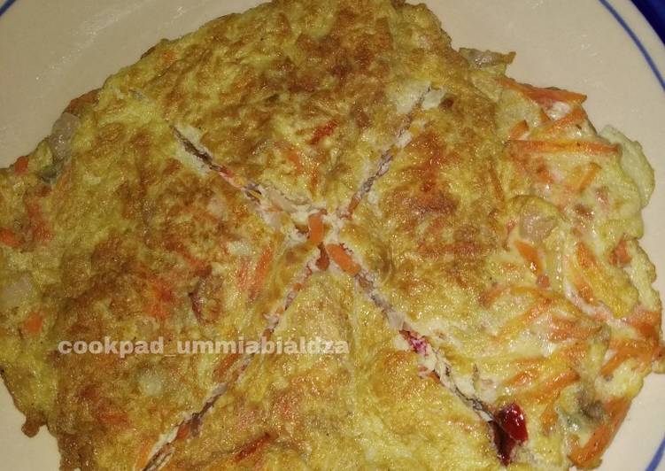 Telor goreng isi wortel