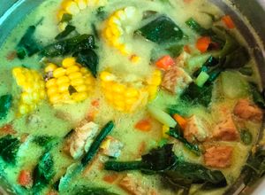 Foto resep Sayur Lodeh santan🥕, jagung 🌽, tempe, kacang panjang, labu siam dan daun melinjo