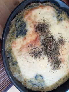 Una foto de Espinacas con crema al horno