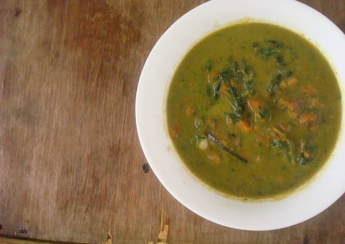 Recipe of Super Quick Homemade Paleo: Spiced carrot spinach soup