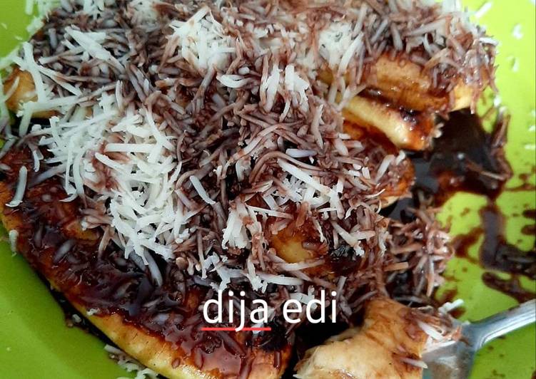 Pisang coklat keju