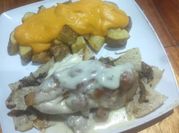 Una foto de nachos pollo