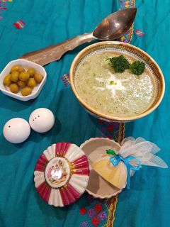 عکسی از دستور سوپ بروکلی