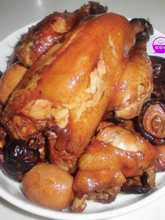 台灣啤酒滷全雞(雞心、雞胗、雞腿、雞翅、雞爪、香菇) 的食譜成品照片