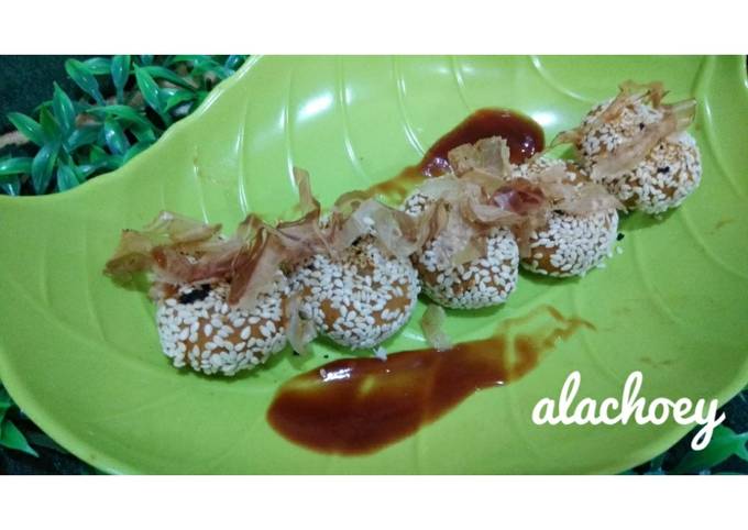 Takoyaki ubi #dietkenyang foto resep utama