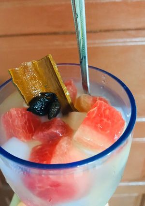 A picture of Refreshing Cinnamon Anise Es Buah.
