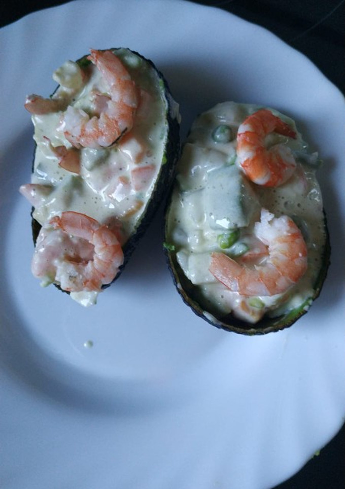 Una foto de Aguacates rellenos